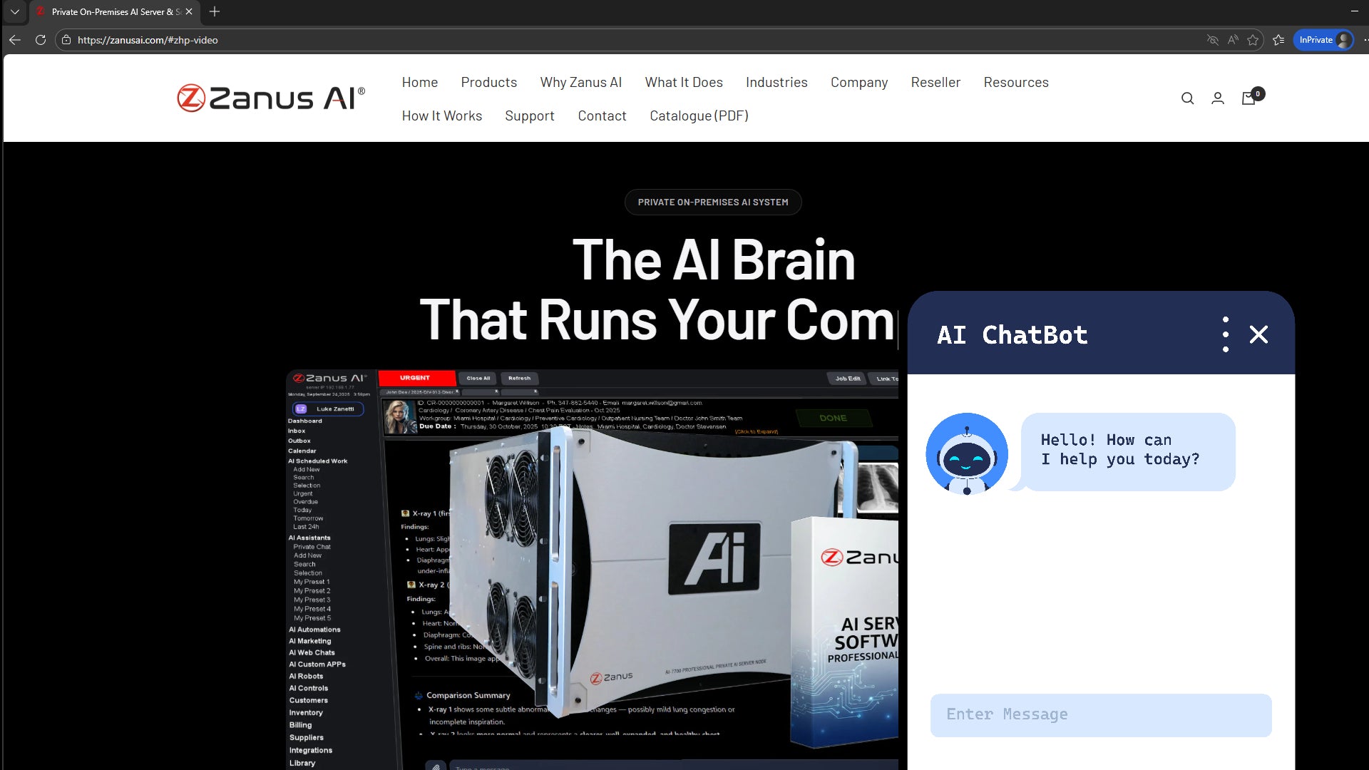 Zanus AI Software for Small Business — AI-powered website chatbot for 24/7 customer support and lead capture