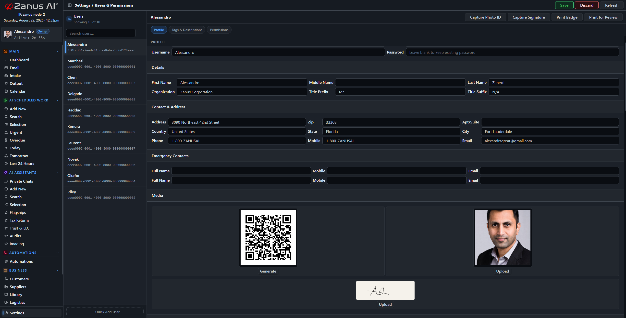 Granular per-user permissions for station roles