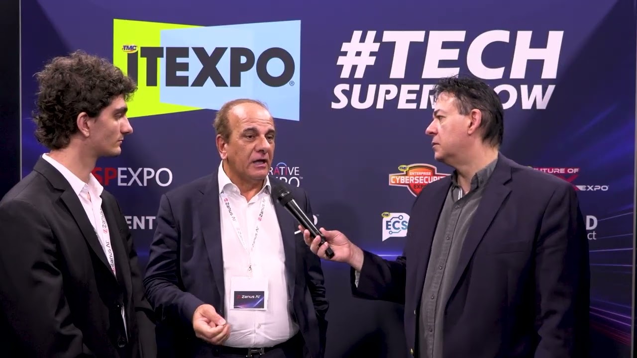 Zanus AI founders interviewed by Rich Tehrani at TECHSUPERSHOW 2026 about private AI servers