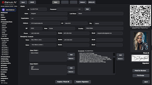 Zanus AI Software for Small Business — AI-powered client management with contact tracking and automated follow-ups