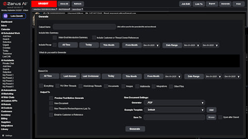 Zanus AI Software for Small Business — AI document generation for contracts, reports, proposals, and business correspondence