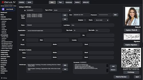 Zanus AI Software for Small Business — user management with role-based access control for secure team collaboration